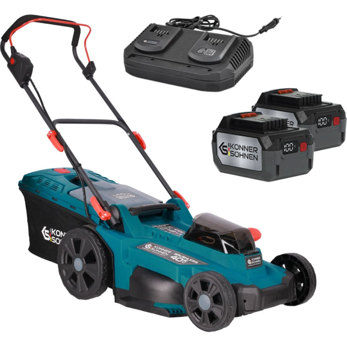 Cordless lawn mower 40V 2x4.0Ah 43cm KS 43LM-40V-240 KONNER & SOHNEN