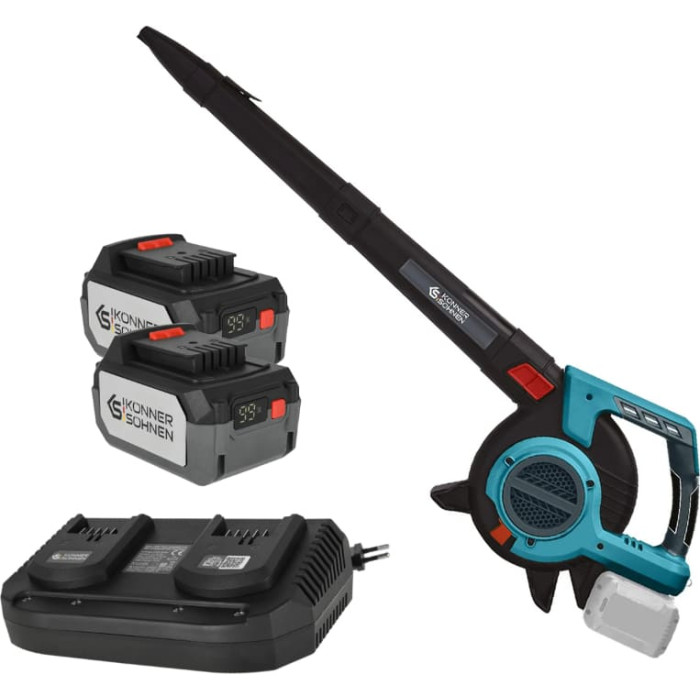 Akumulatora lapu pūtējs 40V 2x4.0Ah KS LBV-40V-240 KONNER & SOHNEN