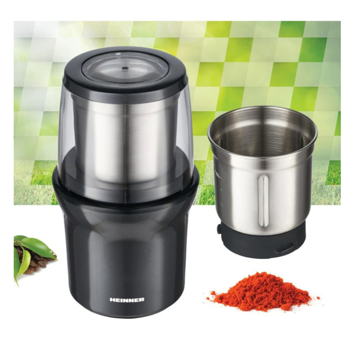 Kafijas dzirnaviņas 200W HCG-200DGIX2 HEINNER