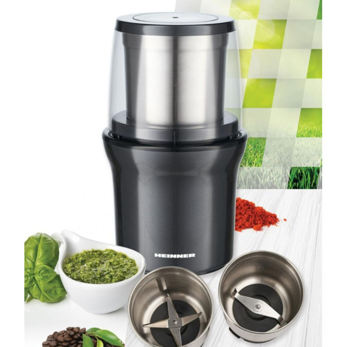 Kafijas dzirnaviņas 200W HCG-200DGIX2 HEINNER