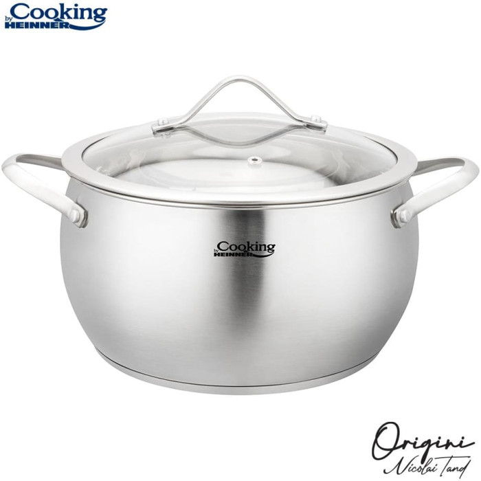 Pot stainless steel with Teflon coating 4.3L 22x11.5cm HR-RW-T043 HEINNER