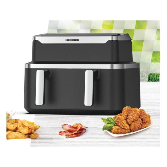 Karšto oro gruzdintuvė 2600W, 9L HAF-DDB9BK26 HEINNER