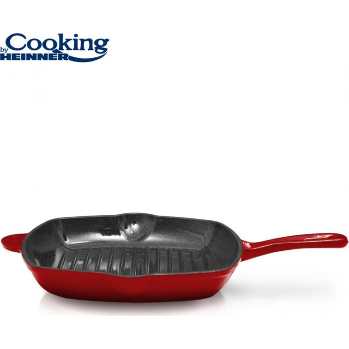 Grill pan enameled cast iron 26.5x4.5cm HR-KN-G26 HEINNER