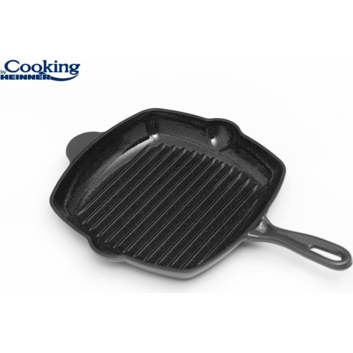 Grill pan enameled cast iron 26.5x4.5cm HR-ZVC-G26 HEINNER