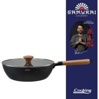 Wok pan with lid aluminium with ceramic coating 28x8cm HR-SNT-WC28 HEINNER