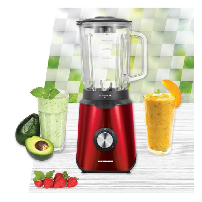 Blenderis 1000W, 1.5L HBL-1000RED HEINNER