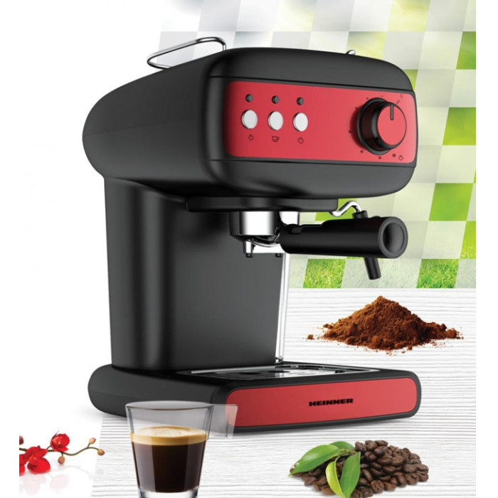 Kafijas automāts 850W, 1.2L, 15bar HEM-1100BKRD HEINNER