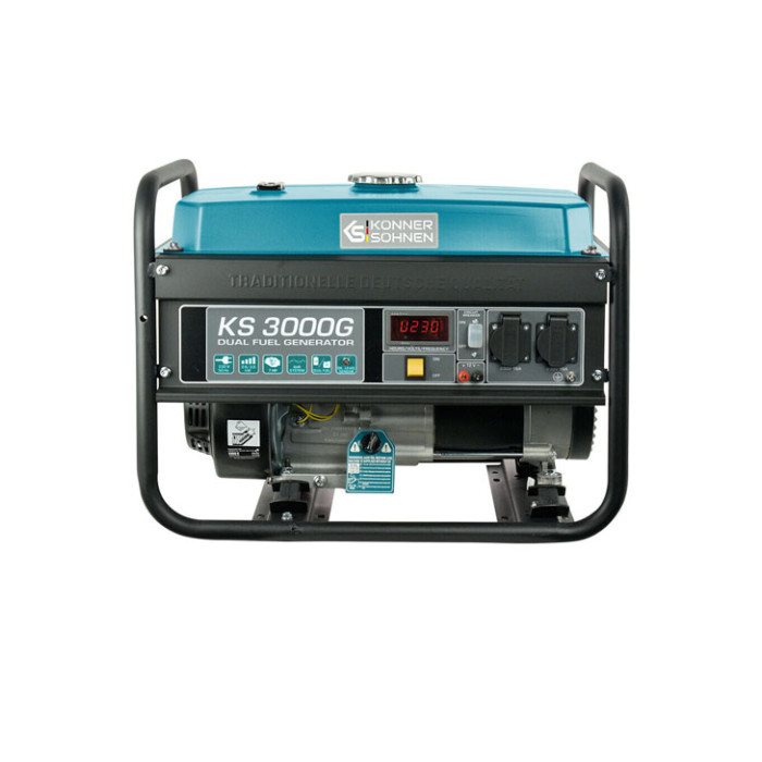 Benzīna/gāzes ģenerators 3000W, KS 3000 G, KONNER & SOHNEN