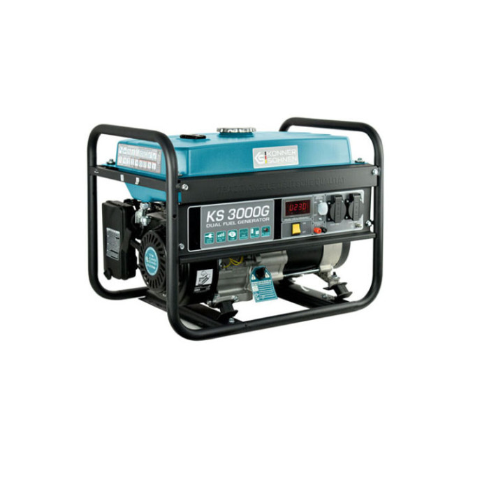Benzīna/gāzes ģenerators 3000W, KS 3000 G, KONNER & SOHNEN