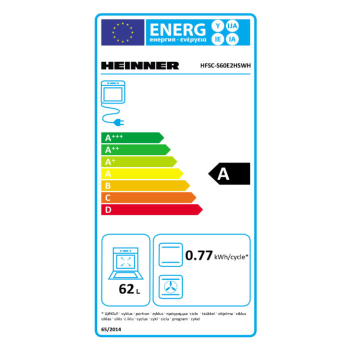 Mixt stove HFSC-S60E2HSWH HEINNER