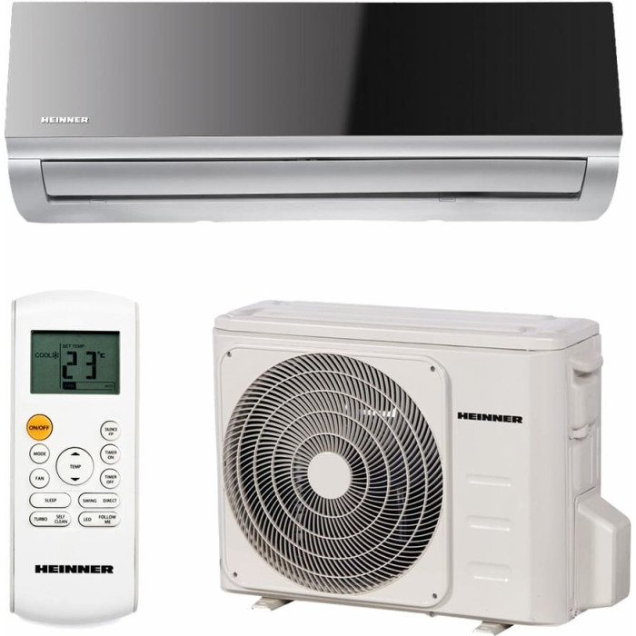 Gaisa kondicionieris MIRROR SILVER, 12000BTU HAC-MRB12SLWIFI HEINNER