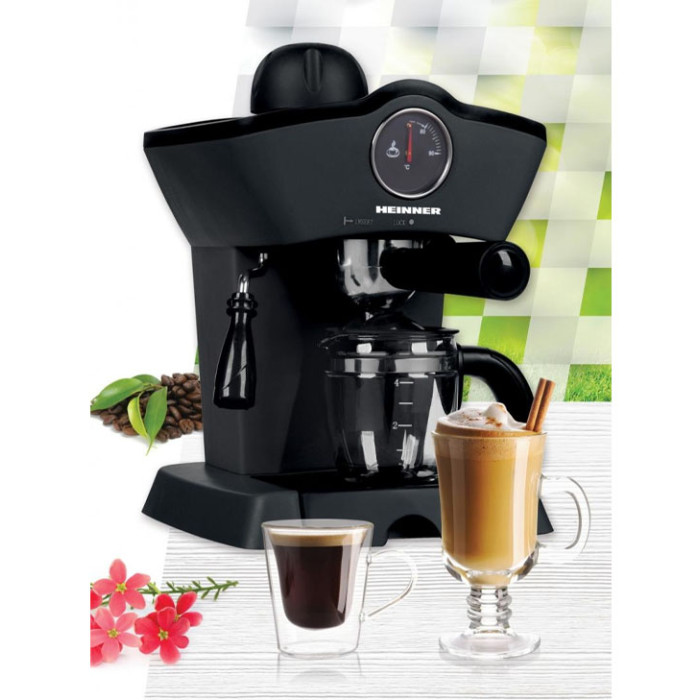 Kafijas automāts 800W, 0.25L, 3.5bar HEM-200BK HEINNER