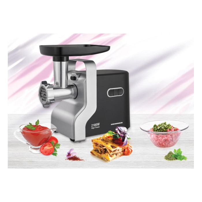 Meat grinder 2100W MG-2100BKSL HEINNER