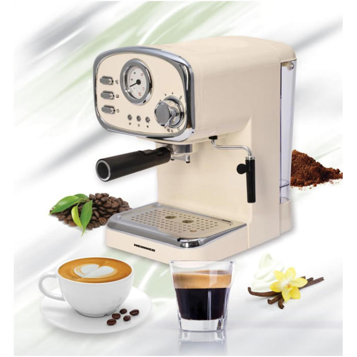 Kafijas automāts 1100W, 1.25L, 15bar HEM-1100CR HEINNER