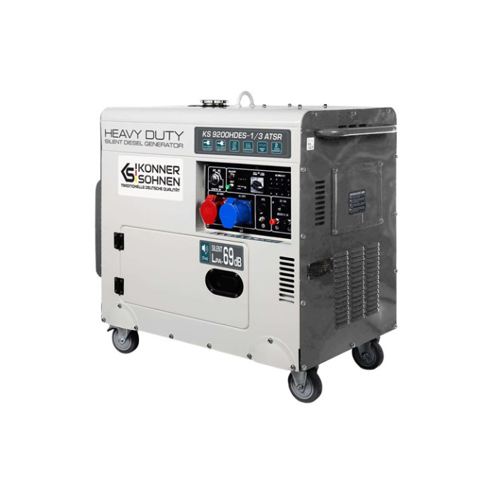 Dīzeļa ģenerators 7500W, KS 9200HDES-1/3 ATSR (EURO V), KONNER & SOHNEN