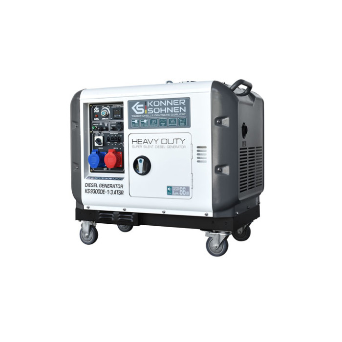 Dīzeļa ģenerators 7500W, KS 9300 HDES 1/3 ATSR (EURO V), KONNER & SOHNEN