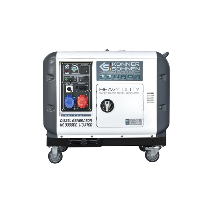 Dīzeļa ģenerators 7500W, KS 9300 HDES 1/3 ATSR (EURO V), KONNER & SOHNEN