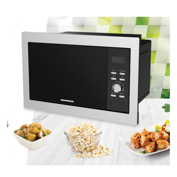 Iebūvējama mikroviļņu krāsns 800W, 23L HMW-BI2360SS HEINNER