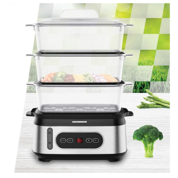 Tvaika katls 800-950W, 9L HSA-D950SS HEINNER