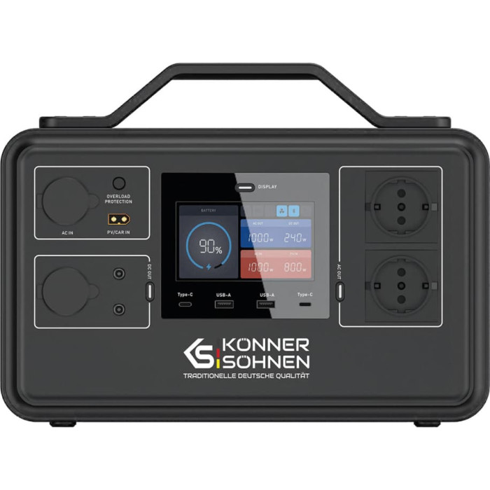 Portable power station, 1200W, KS 1200PS, KONNER & SOHNEN