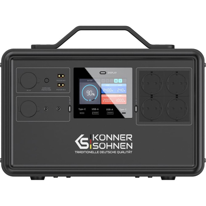 Portable power station, 2400W, KS 2400PS, KONNER & SOHNEN