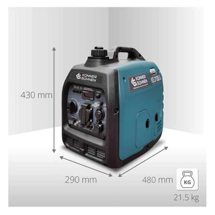Inverterinis generatorius 3100W, KS 3100i S, KÖNNER & SÖHNEN