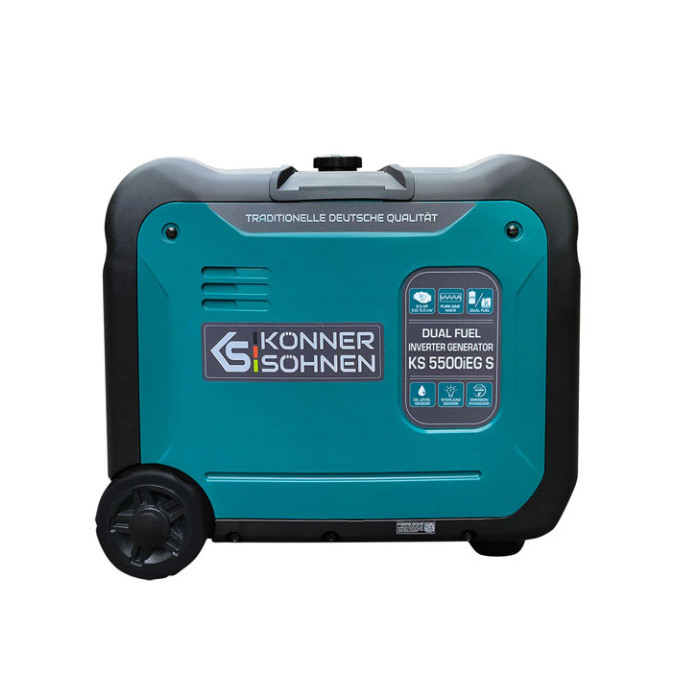 Invertora benzīna/gāzes ģenerators 5500W, KS 5500iEG S, KONNER & SOHNEN