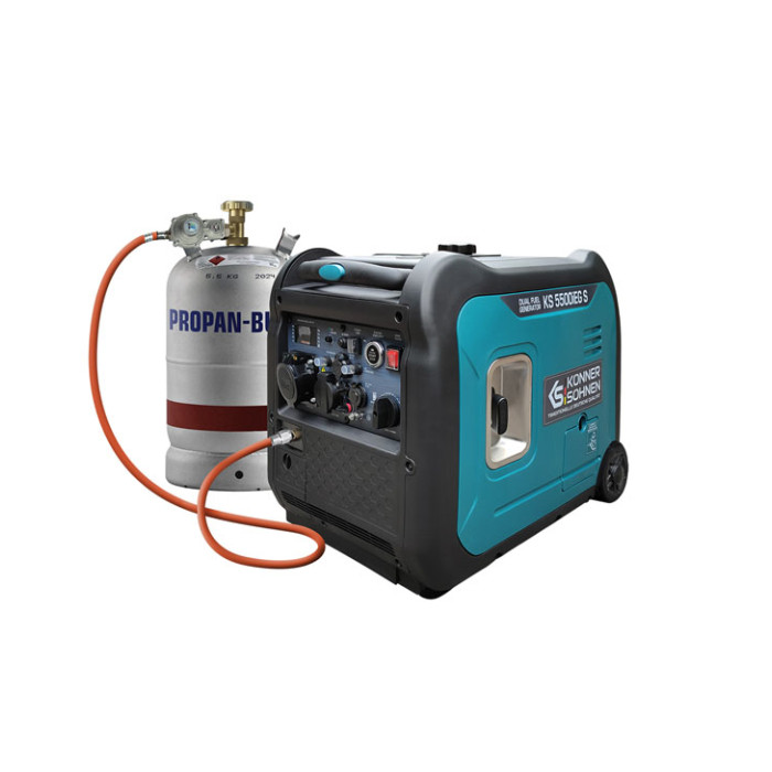 Invertora benzīna/gāzes ģenerators 5500W, KS 5500iEG S, KONNER & SOHNEN