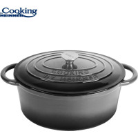 Puodas emaliuotas ketaus 6L 33x26.5x11.5cm HR-ZVC-S26OV HEINNER