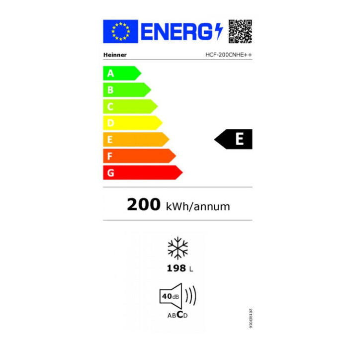 Chest type freezer HCF-200CNHE++ HEINNER