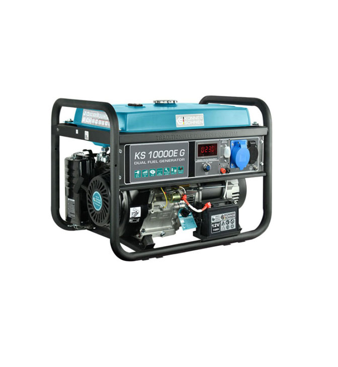 Generatorius benzininis /dujinis  8000W, KS 10000E-G, KÖNNER & SÖHNEN