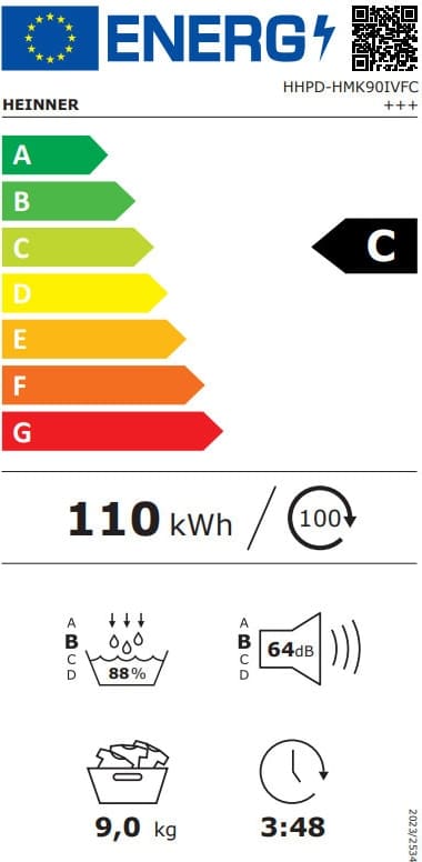 Džiovyklė 9kg HHPD-HMK90IVFC+++ HEINNER